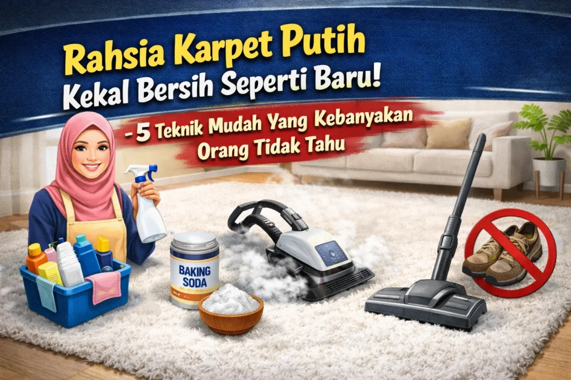 Rahsia Karpet Putih Kekal Bersih Seperti Baru – 5 Teknik Mudah Yang Kebanyakan Orang Tidak Tahu Rahsia Karpet Putih Kekal Bersih Seperti Baru – 5 Teknik Mudah Yang Kebanyakan Orang Tidak Tahu