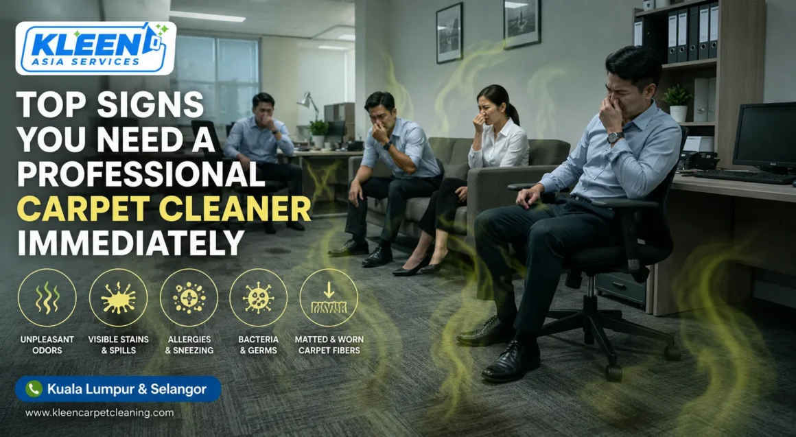 Top Signs You Need a Professional Carpet Cleaner Immediately