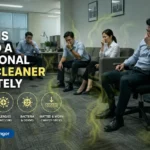 dirty office carpet emitting smell