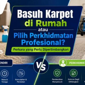 Basuh Karpet di Rumah atau Pilih Perkhidmatan Profesional? Perkara yang Perlu Dipertimbangkan