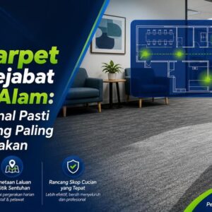 Cuci Carpet untuk Pejabat di Shah Alam: Cara Mengenal Pasti Kawasan yang Paling Kerap Digunakan