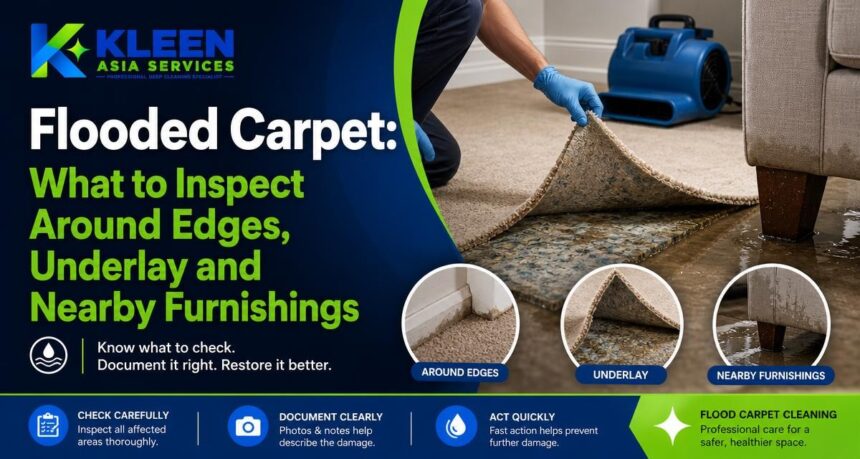 Flooded Carpet: What to Inspect Around Edges, Underlay and Nearby Furnishings Flooded Carpet: What to Inspect Around Edges, Underlay and Nearby Furnishings
