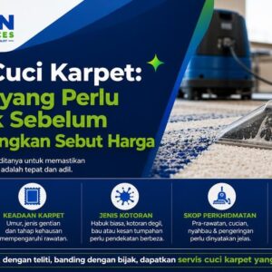 Harga Cuci Karpet: Perkara yang Perlu Disemak Sebelum Membandingkan Sebut Harga