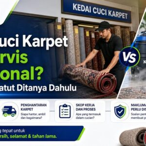 Kedai Cuci Karpet atau Servis Profesional? Soalan yang Patut Ditanya Dahulu