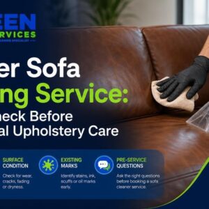 Leather Sofa Cleaning Service: What to Check Before Professional Upholstery Care
