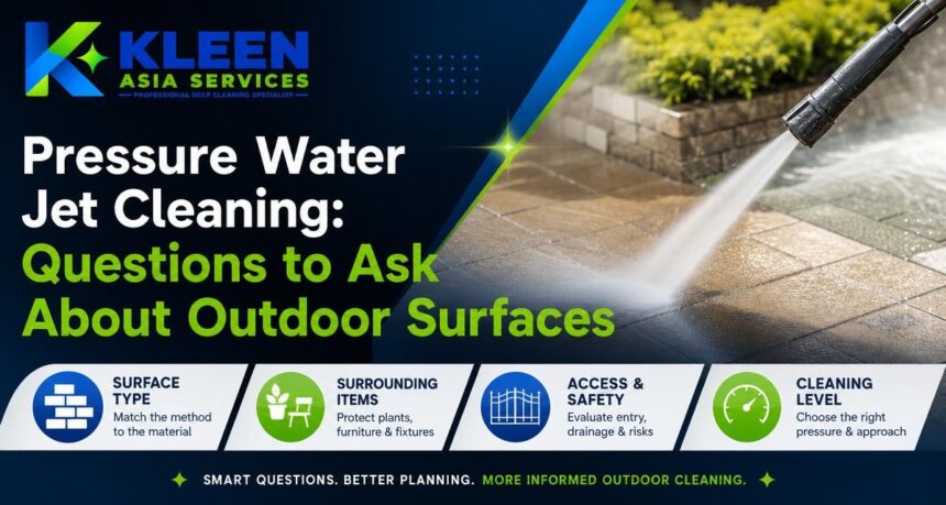 Pressure Water Jet Cleaning: Questions to Ask About Outdoor Surfaces