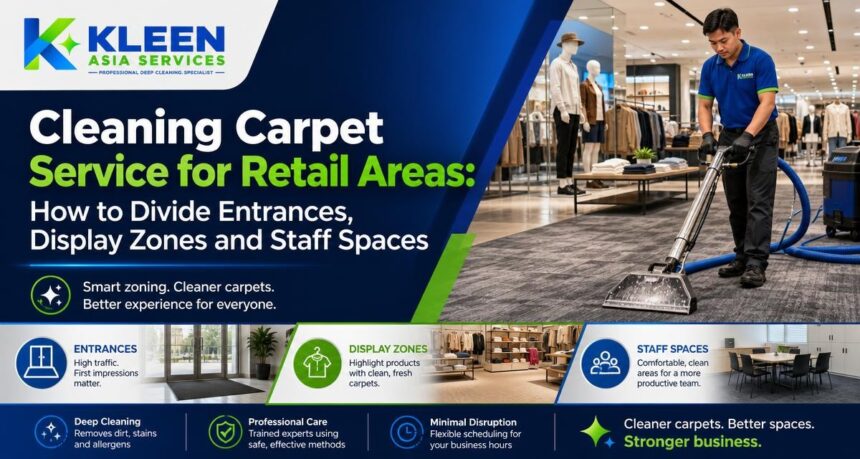 Cleaning Carpet Service for Retail Areas: How to Divide Entrances, Display Zones and Staff Spaces