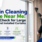 Curtain Cleaning Service Near Me: What to Check for Large Windows and Installed Curtains - Kleen Asia Services