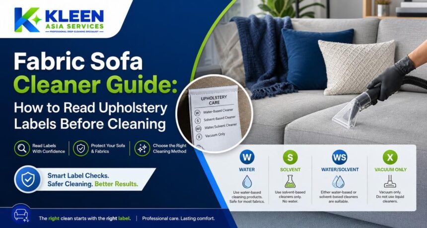 Fabric Sofa Cleaner Guide: How to Read Upholstery Labels Before Cleaning