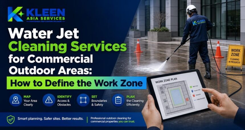 Water Jet Cleaning Services for Commercial Outdoor Areas: How to Define the Work Zone Water Jet Cleaning Services for Commercial Outdoor Areas: How to Define the Work Zone